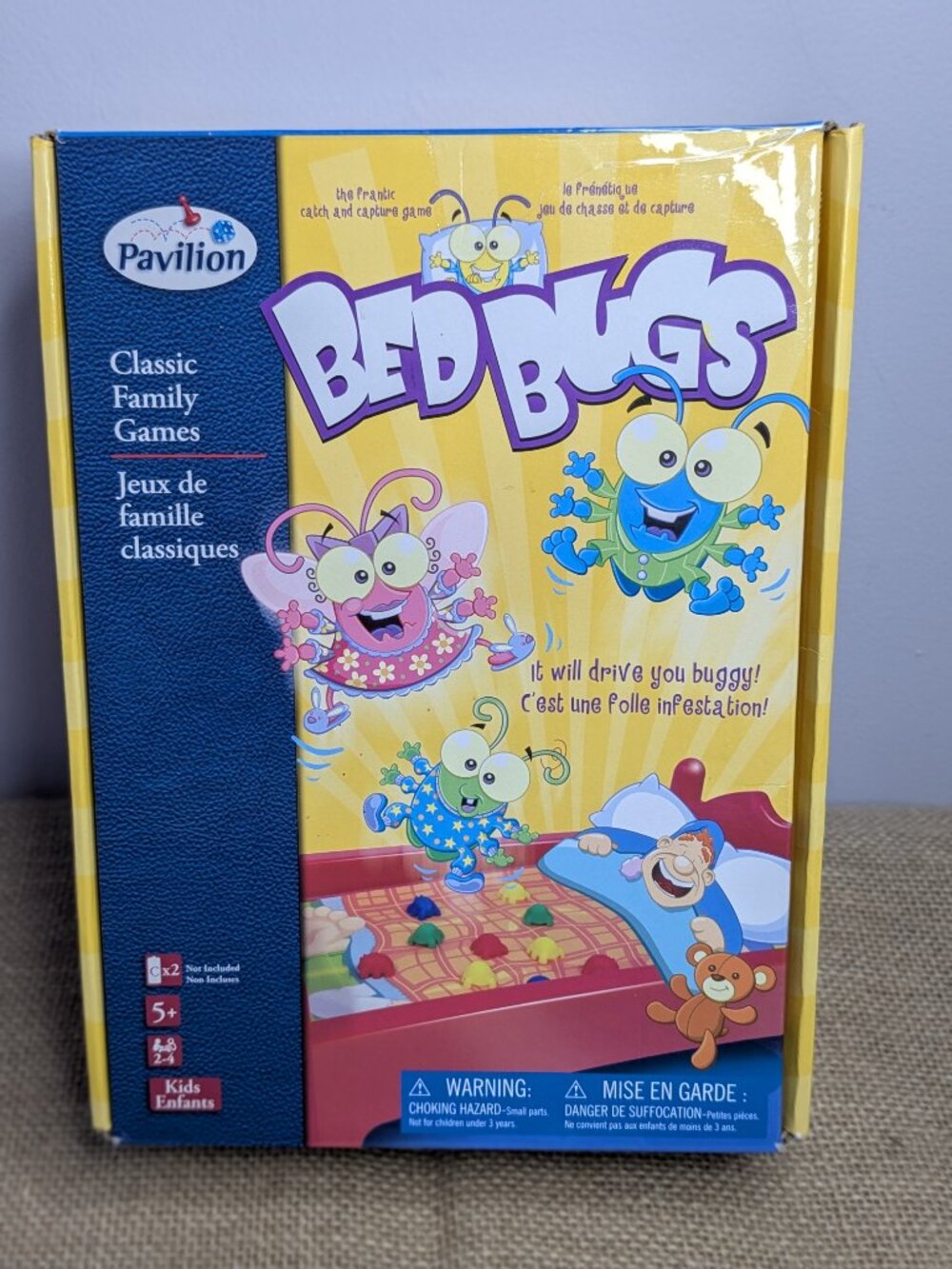 2013 Bed Bugs game By Pavilion Complete Works Toys R Us Edition 4 Players Hasbro